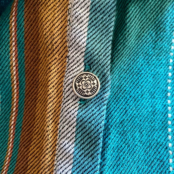 💥Lucky & Blessed Striped Button-up Sleeveless Duster💥 NWOT - Picture 5 of 8